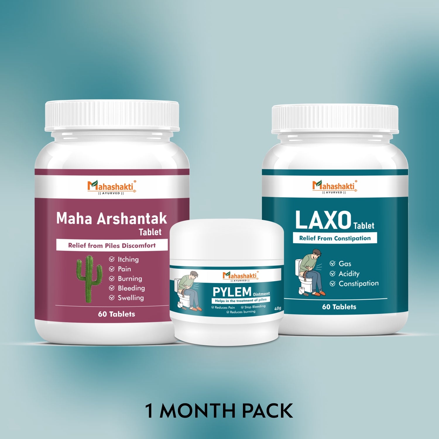 Piles Care Combo Pack: For Managing Piles & Constipation